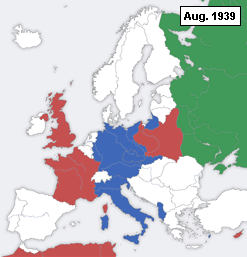 Países que participaron en la Segunda Guerra Mundial