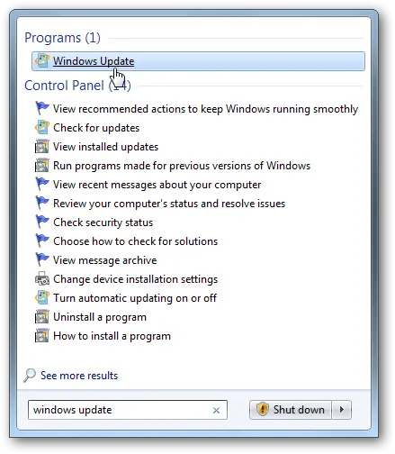 Actualización Automática en Windows 7 Pirata