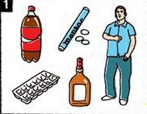 como hacer bombas con caramelos mentos y coca cola