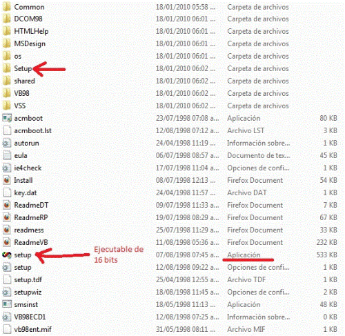 Visual Basic 6.0 en Windows 7