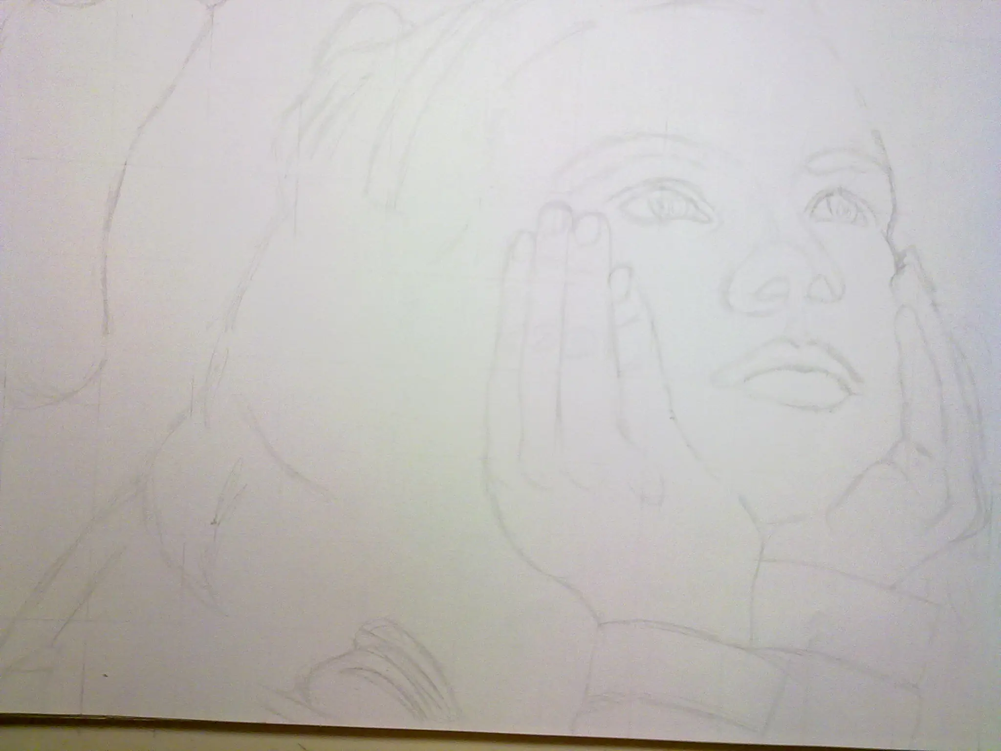 Dibujando una mujer a lápiz (SunsetD)