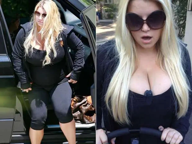 Jessica Simpson casi irreconocible por sobrepeso