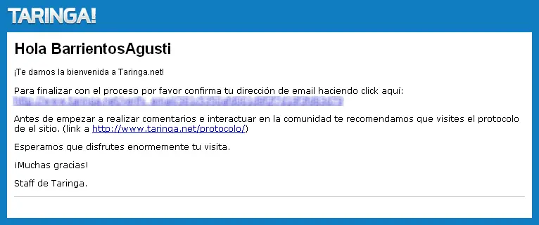 taringa tutorial