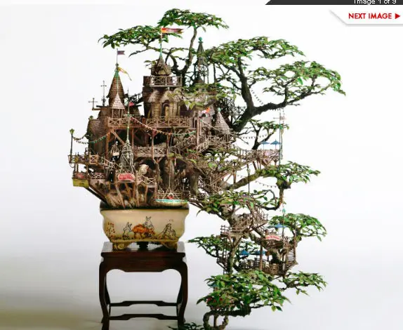 Impresionantes creaciones con árboles Bonsai