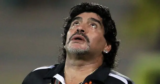 Maradona deprimido