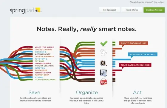 Springpad o Evernote para recordarlo todo