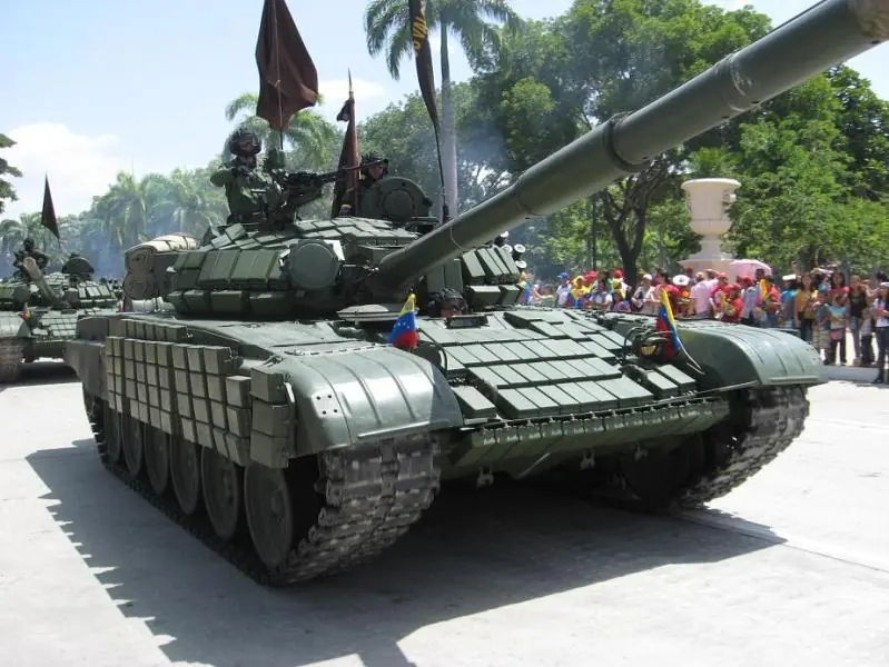 Tanque T-72B1 del Ejército de Venezuela.
