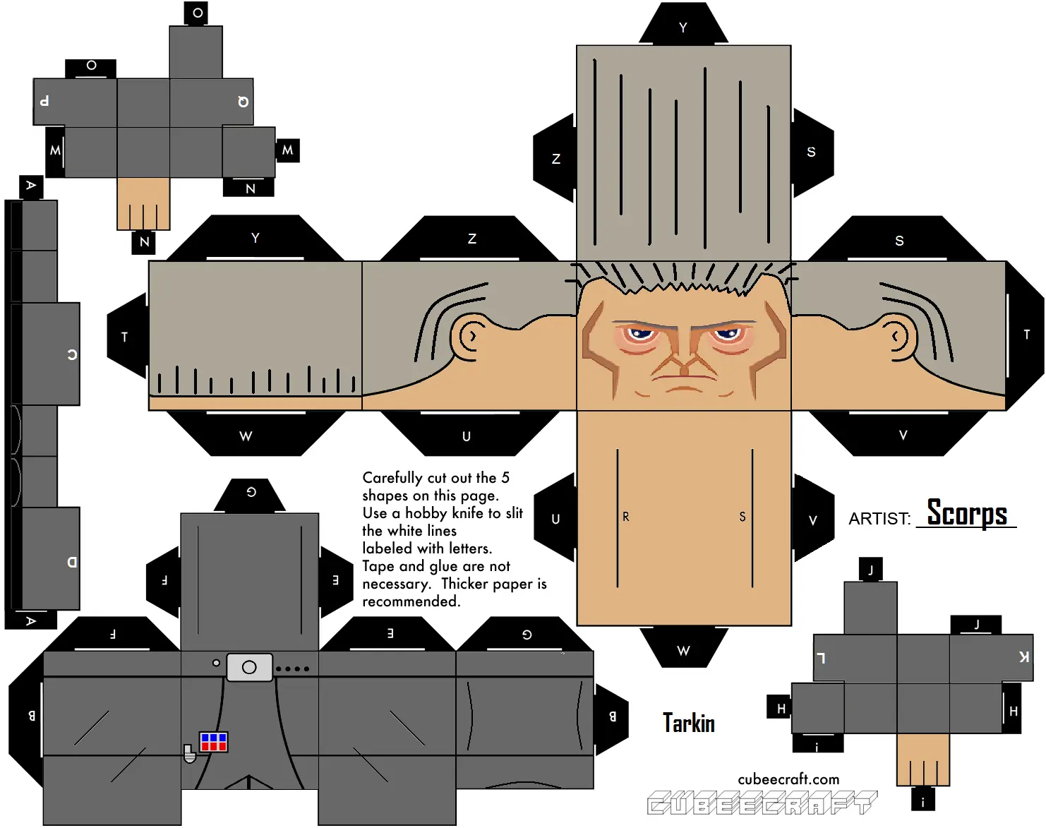 El mejor post de Cubeecraft(muñecos de papel)