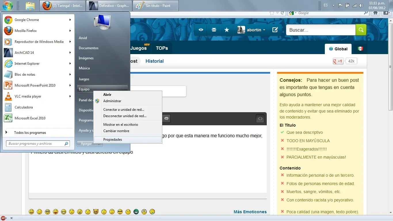 Acelera tu memoria RAM windows 7
