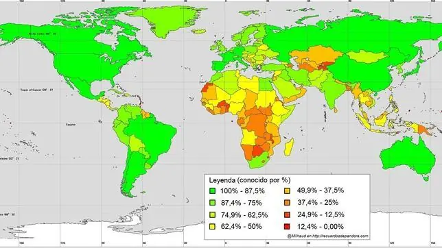 Los Paises Mas Y Menos Conocidos de Mundo