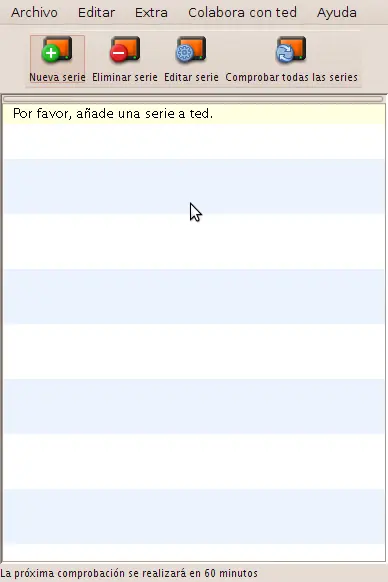 Descarga series de películas automáticamente con TED en Ub