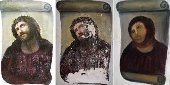 Hice lo que pude': autora de fallida restauración de cuadro