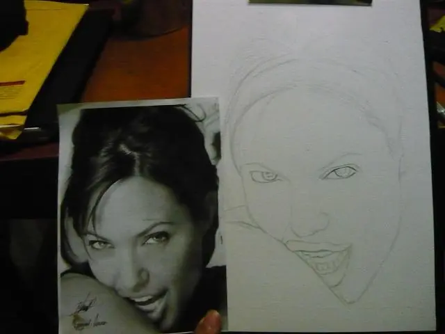 Dibujo de Angelina Jolie