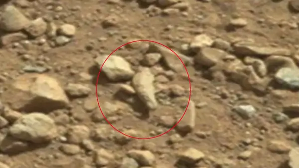 Encontraron dedo humano fosilizado en Marte