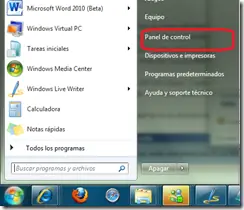 Activar IIS en Windows 7