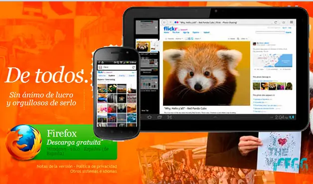 Firefox para ‘tablets’ Android añade más rapidez en la