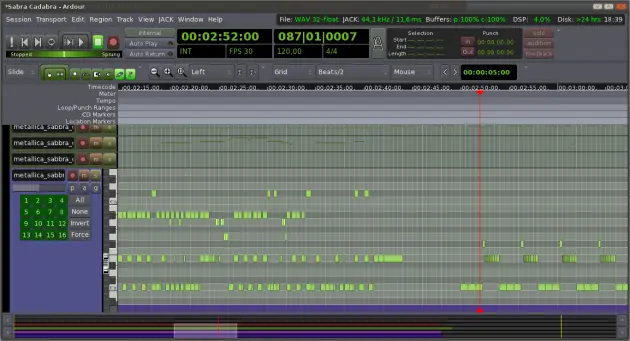 Ardour 3 El editor