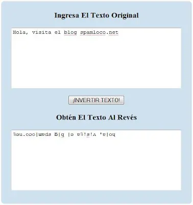 escribir al reves