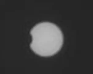 Curiosity capta eclipse