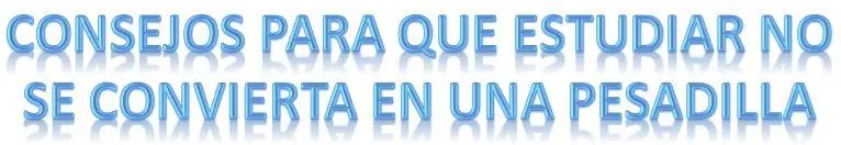Consejos para estudiantes