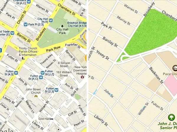 Los mapas de Apple "desubican"