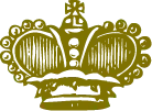 Coronas de reyes en PNG doradas con fondo transparente