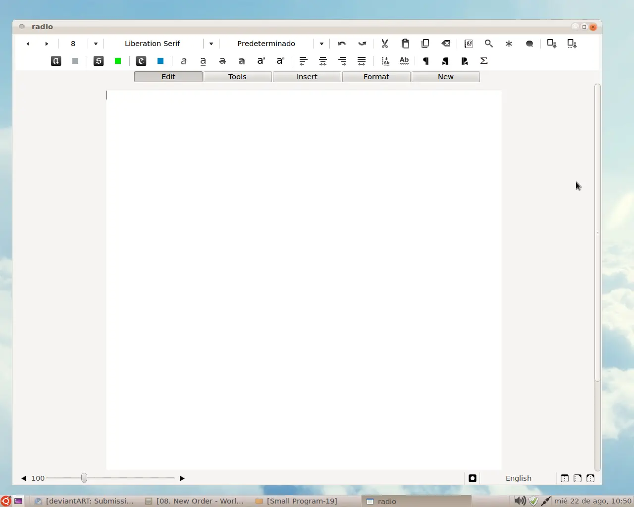 Concepto de Interfaz para LibreOffice