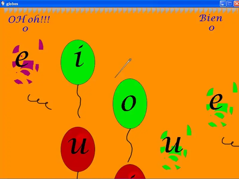 Software Educativo "Globos y vocales"