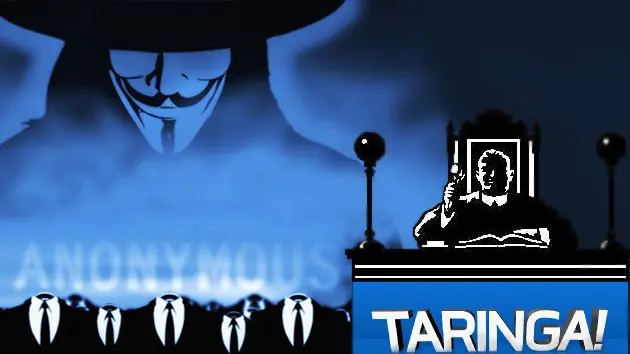 Anonymous en defensa de Taringa!