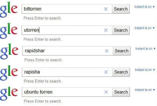 Google censura “ “Rapidshare” y “BitTorrent”