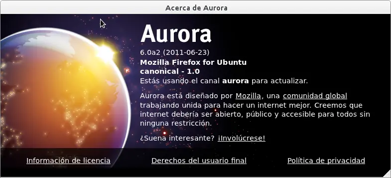 Instalar Firefox Aurora desde los repositorios PPA de Ubuntu
