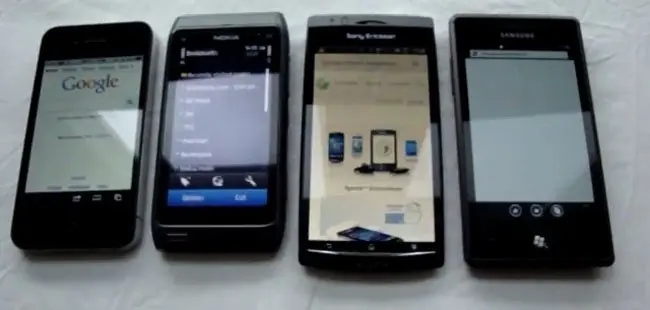 Android vs. Symbian^3 vs. iOS 4 vs. Windows Phone 7