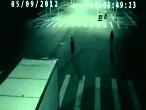 Teletransportación grabada en China salvando a una persona