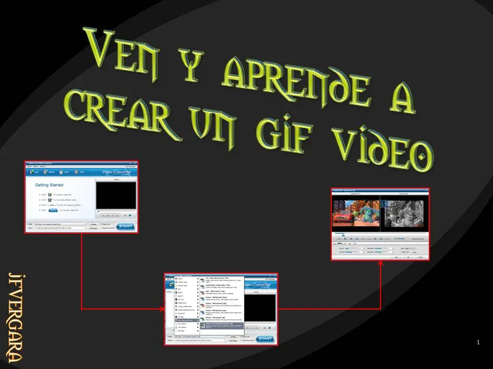 Ven y aprende a crear un gif video