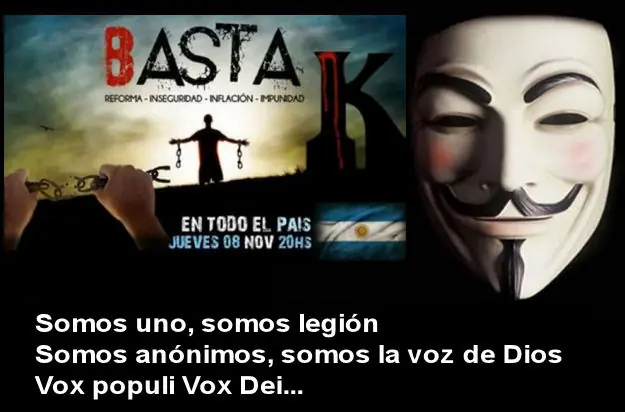 Asustados x #8N. Imagen CFK 56% al 24%,