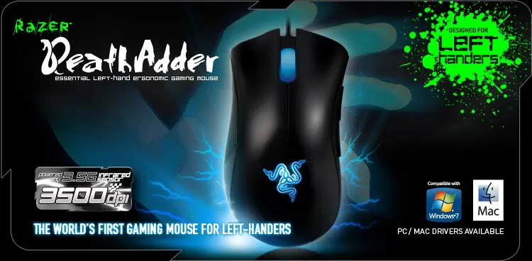 Mouse Gamer Death Adder (left hand edition)
