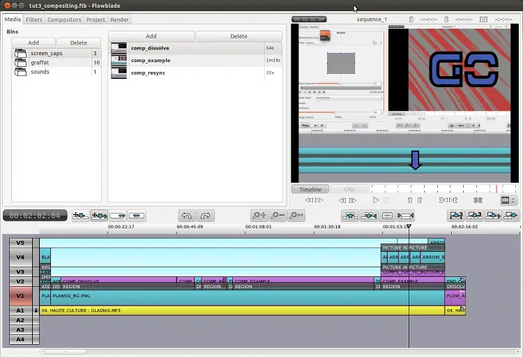 Flowblade un nuevo editor de video para Linux