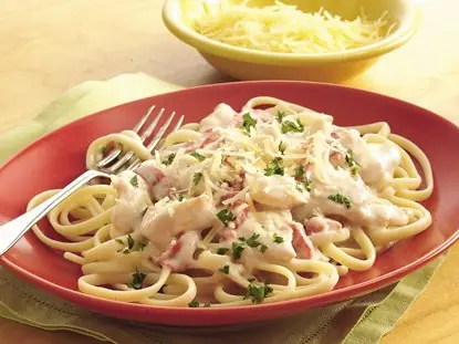 Tallarines a lo Alfredo