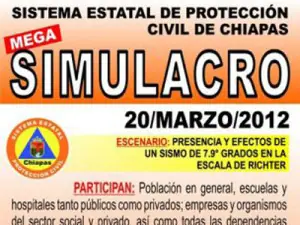 Coincide mega simulacro en Chiapas con sismo real en México