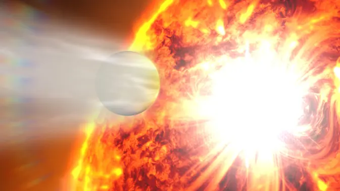 Hubble, Detecta cambios en un exoplaneta (NASA)