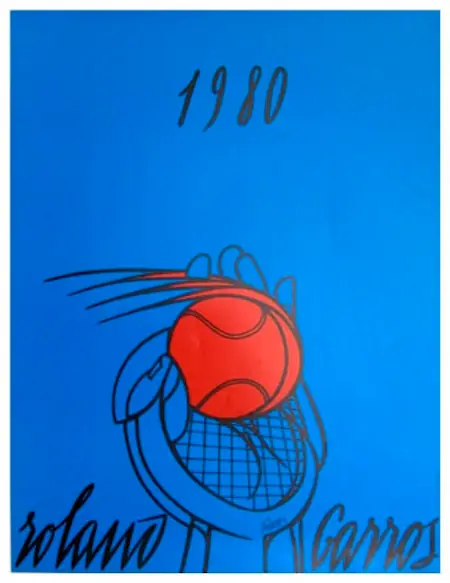 Posters de Roland Garros desde 1980 hasta 2010