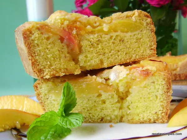 Receta: Budín de duraznos