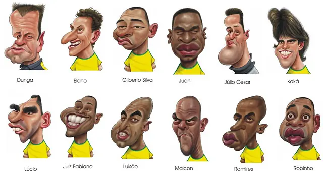 caricaturas de las selecciones del mundial !!!