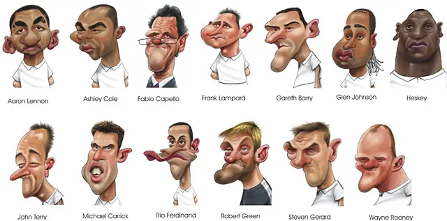 caricaturas de las selecciones
