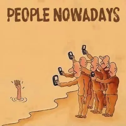 Así somos los seres humanos de hoy día.