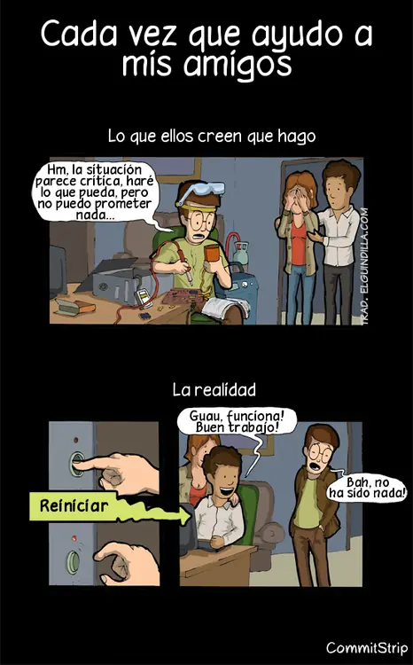 El informatico cómo lo ven y cómo es en realidad