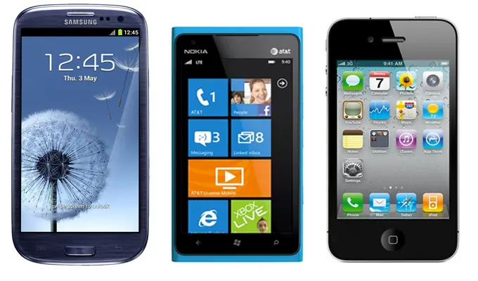 Samsung Galaxy S3 vs Lumia 900 vs iPhone 4S