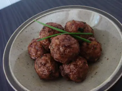 niku dango albondigas japonesas