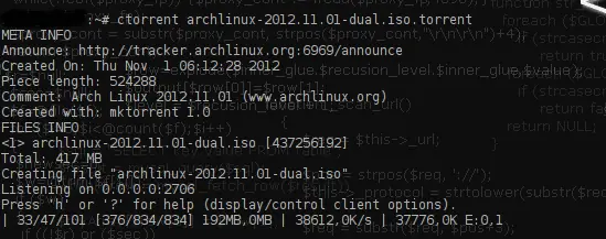 Cómo descargar torrents por terminal