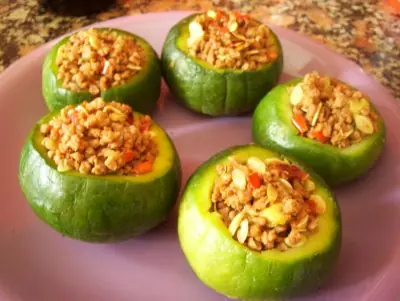Recetas :Zapallitos rellenos y Tarta de jamon y queso